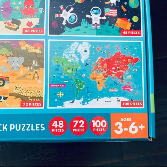 NWT Chuckle & Roar Kids 4 Pack Puzzle Set - Picture 4 of 7